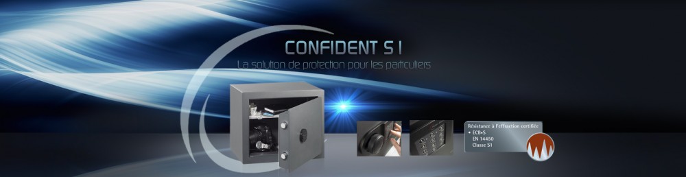 Coffre fort Confident S1 pour particuliers